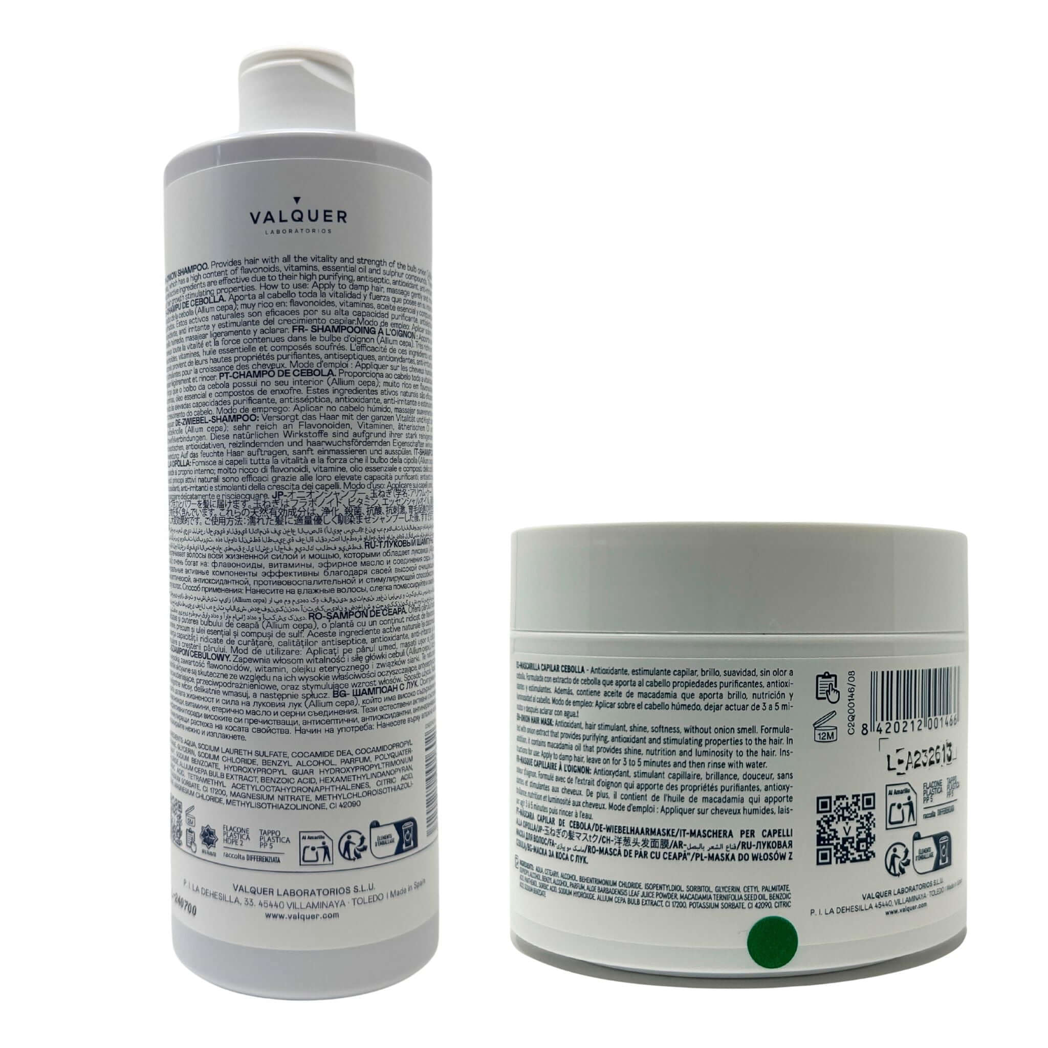 Pack shampoing et masque capillaire à l'oignon - 800 ml
