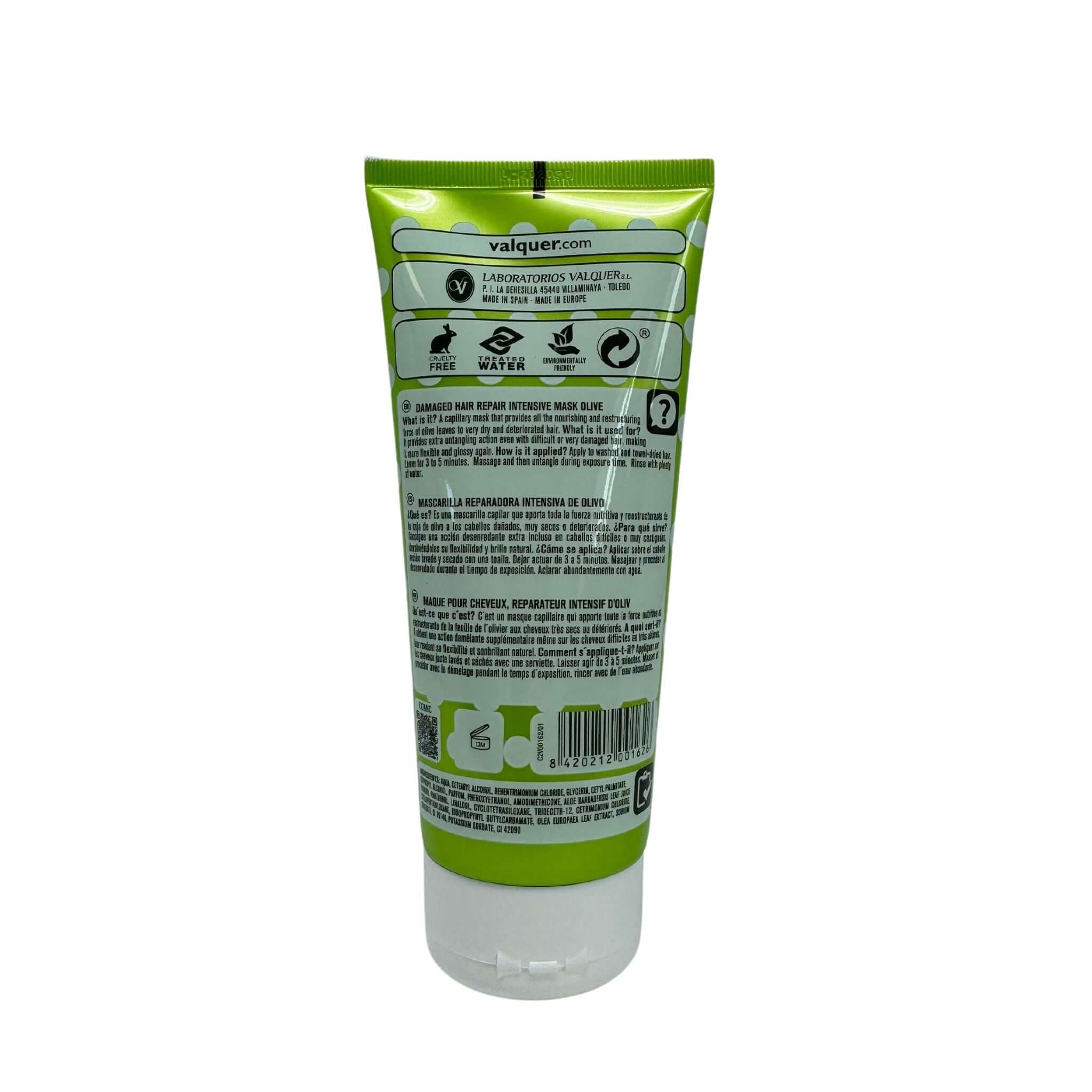 Olive Hair Mask - Deep Repair and Natural Nutrition - 200 ml
