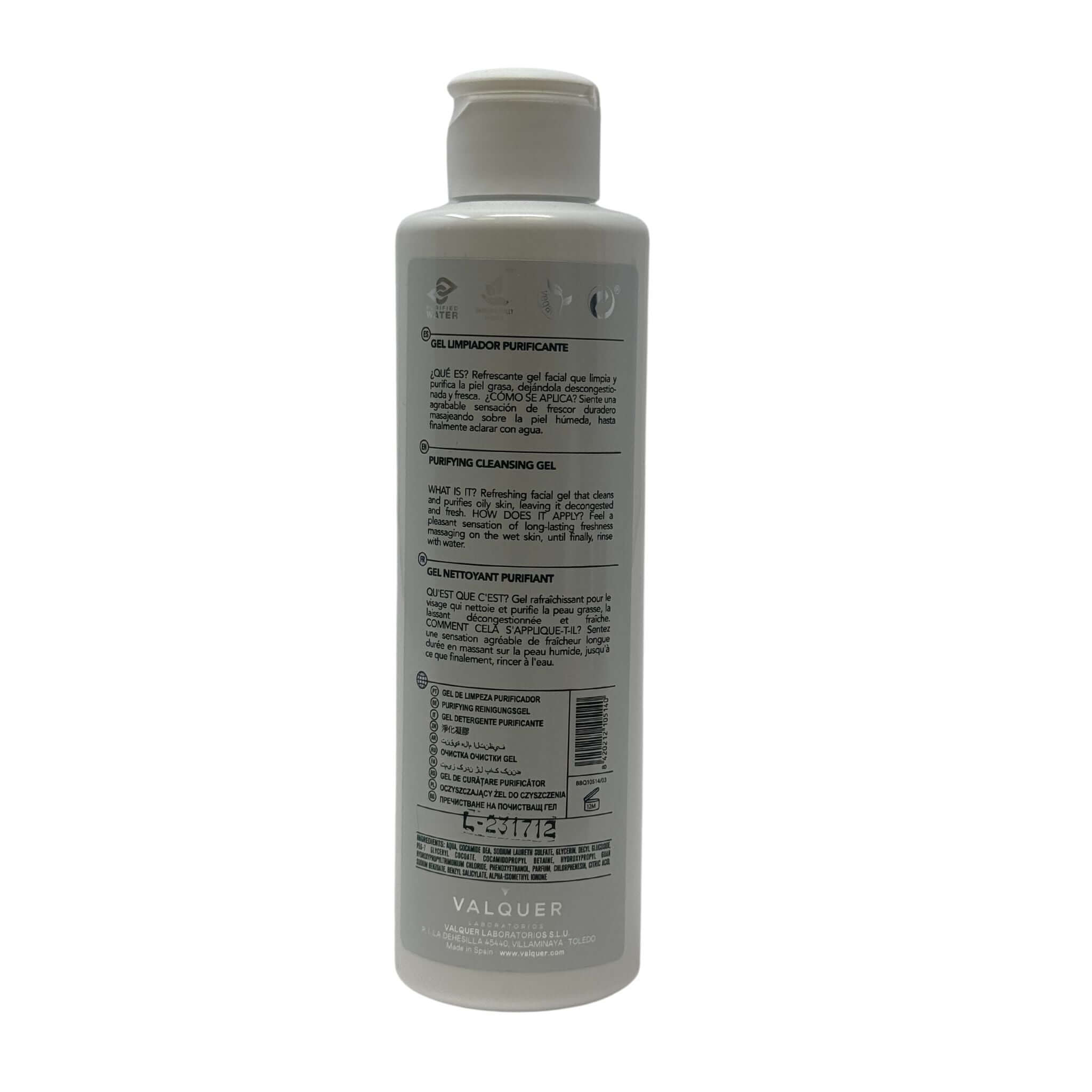 Purifying facial cleansing gel - 200 ml