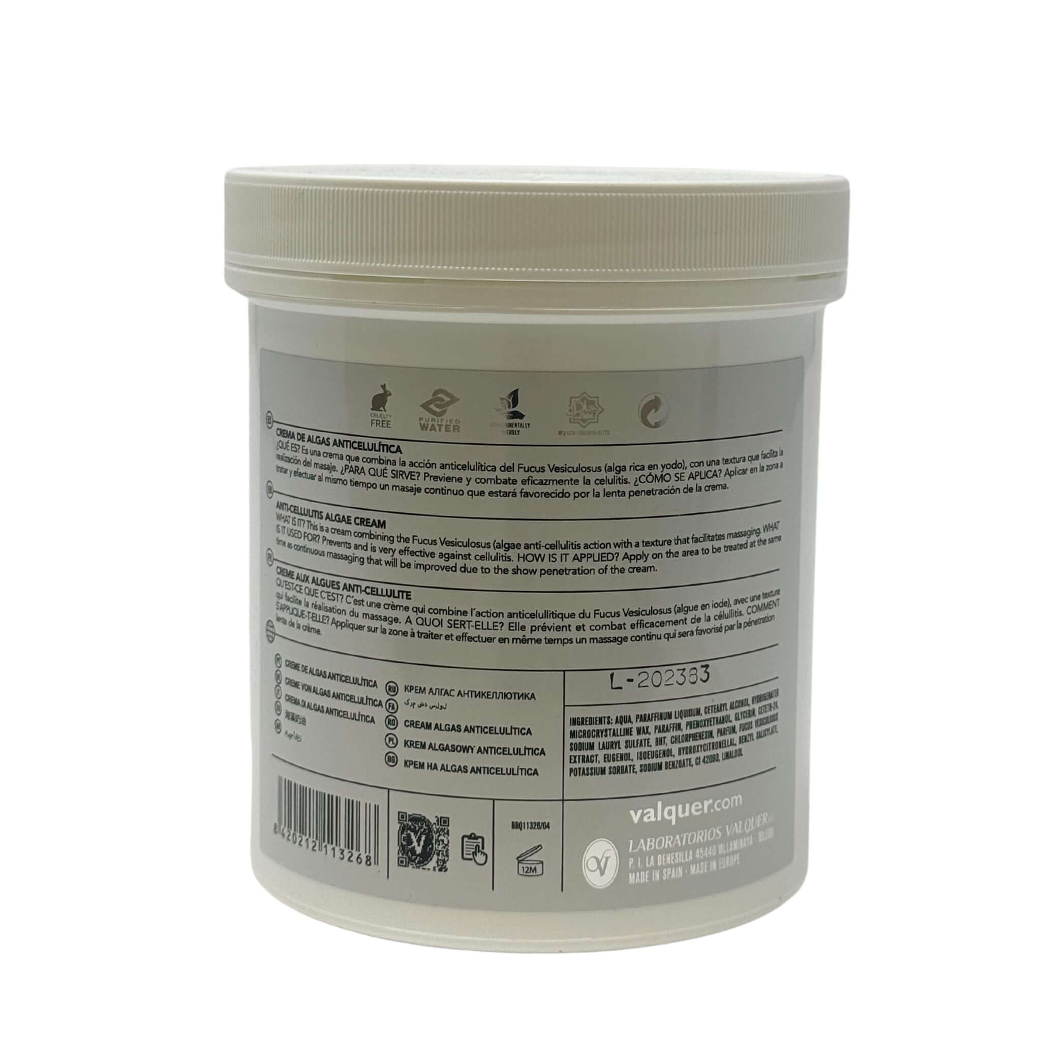 Crème corps anti-cellulite aux algues