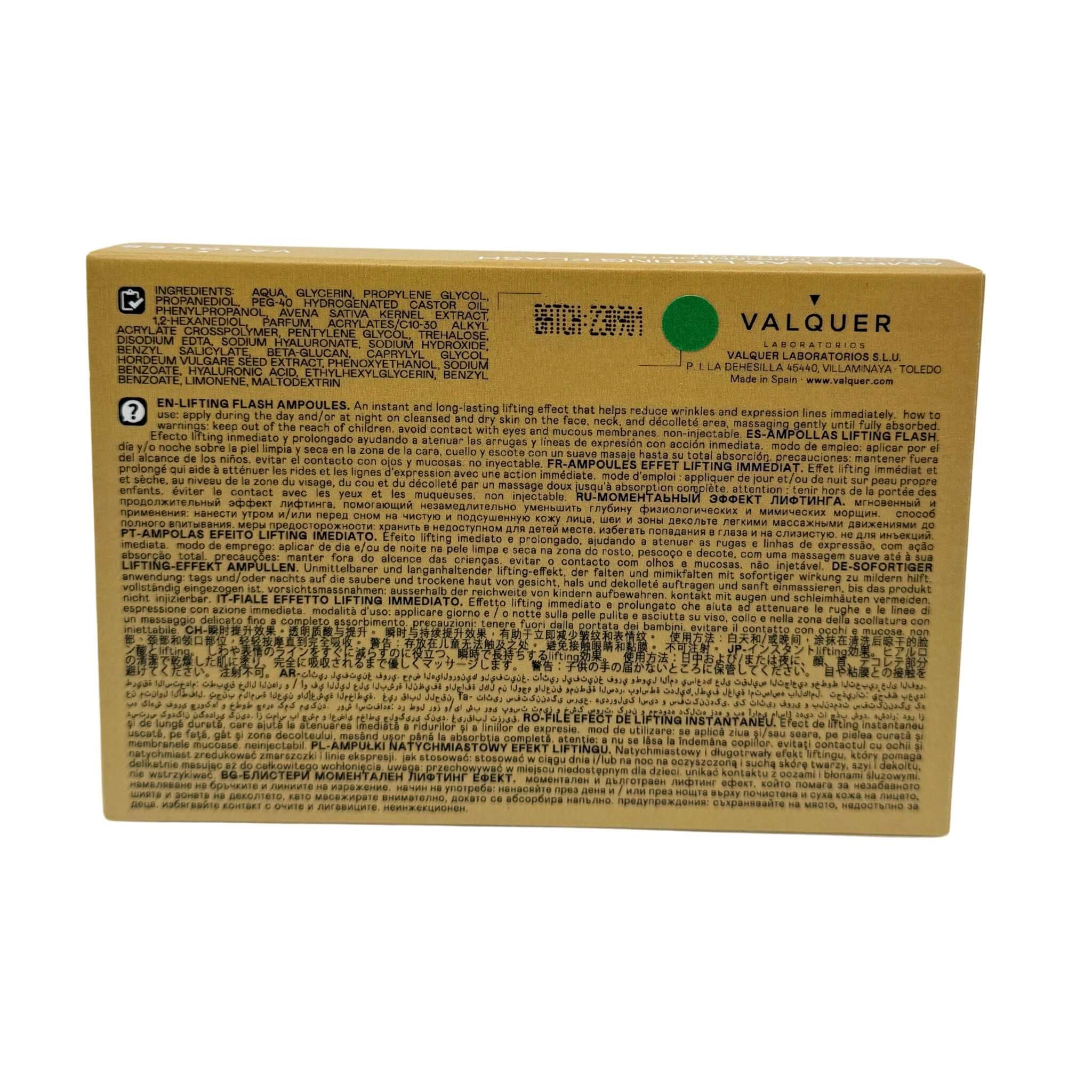 Ampollas Lifting Flash - 5 x 2 ml