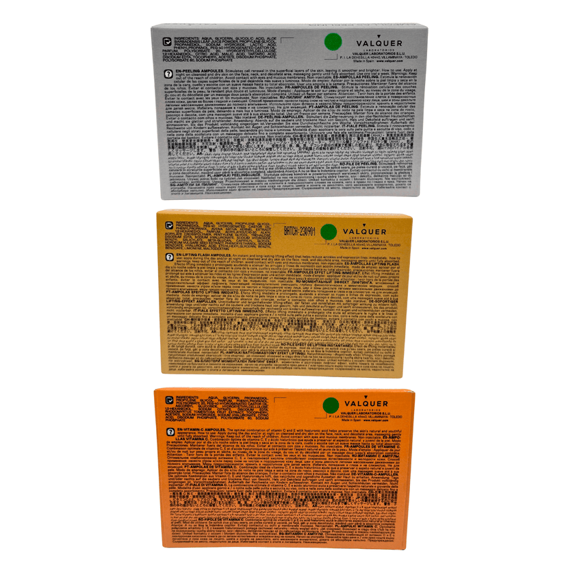 Pack ampollas Lifting Flash + Vitamina C + Peeling - 3 x 5 x 2 ml