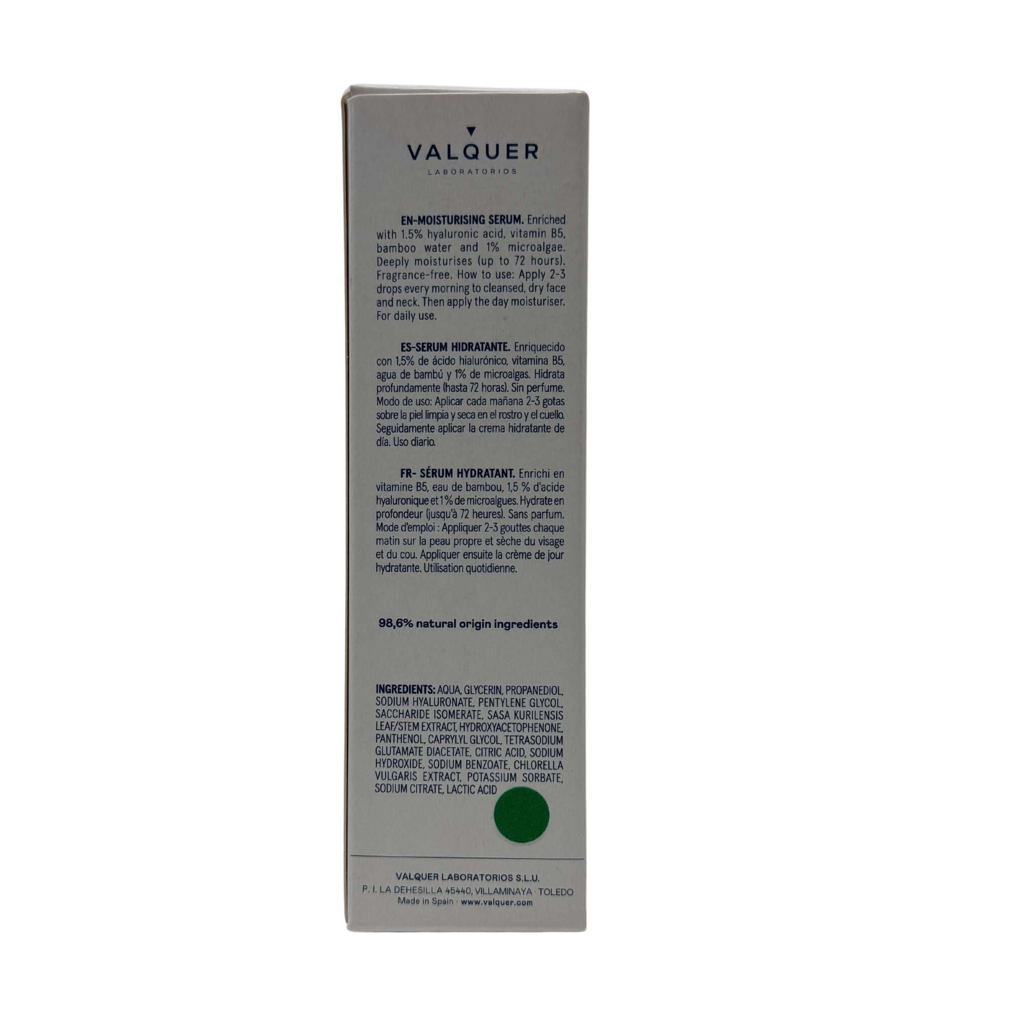 Moisturizing facial serum - 30 ml