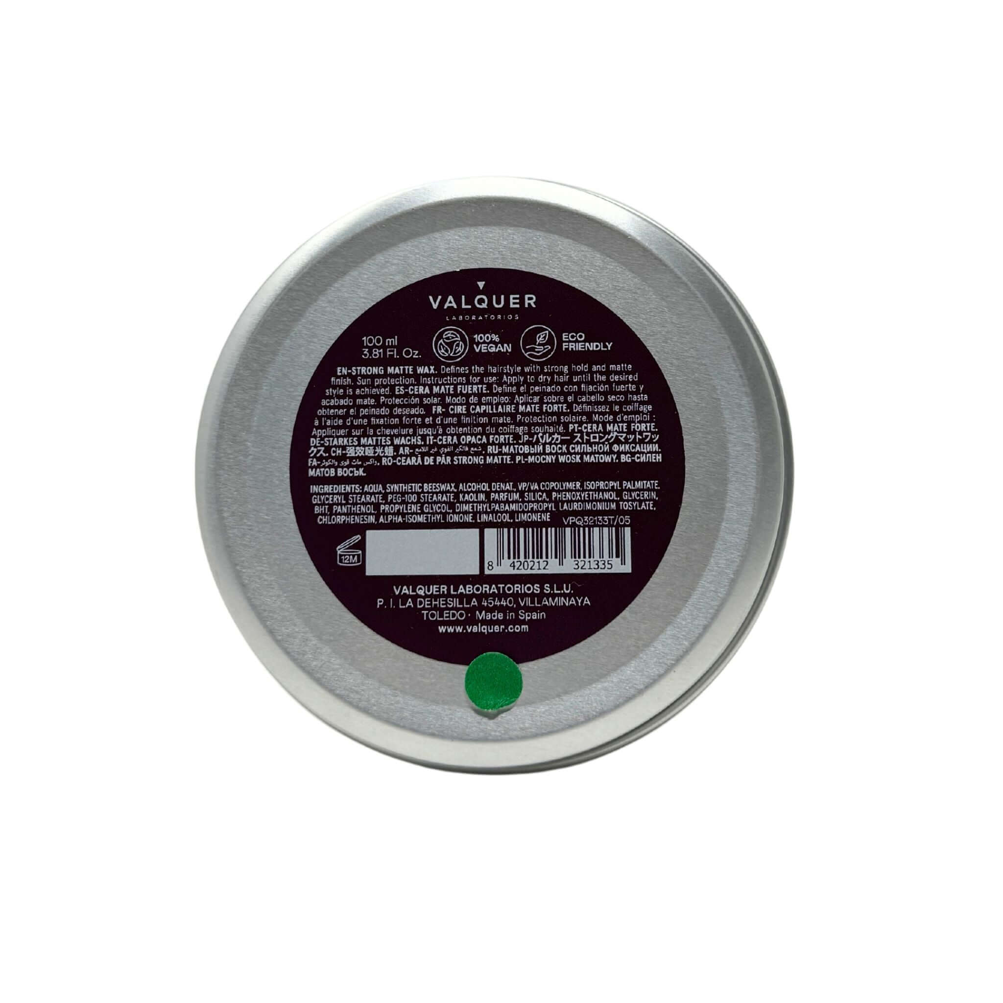 Strong matte hair wax - 100 ml