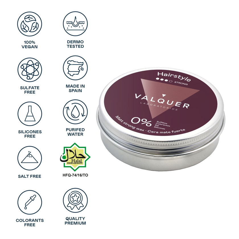 Strong matte hair wax - 100 ml