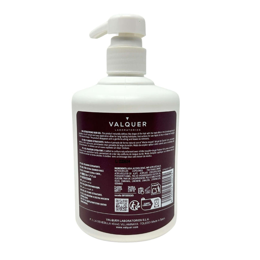 Extra-strong fixative hair gel - 500 ml