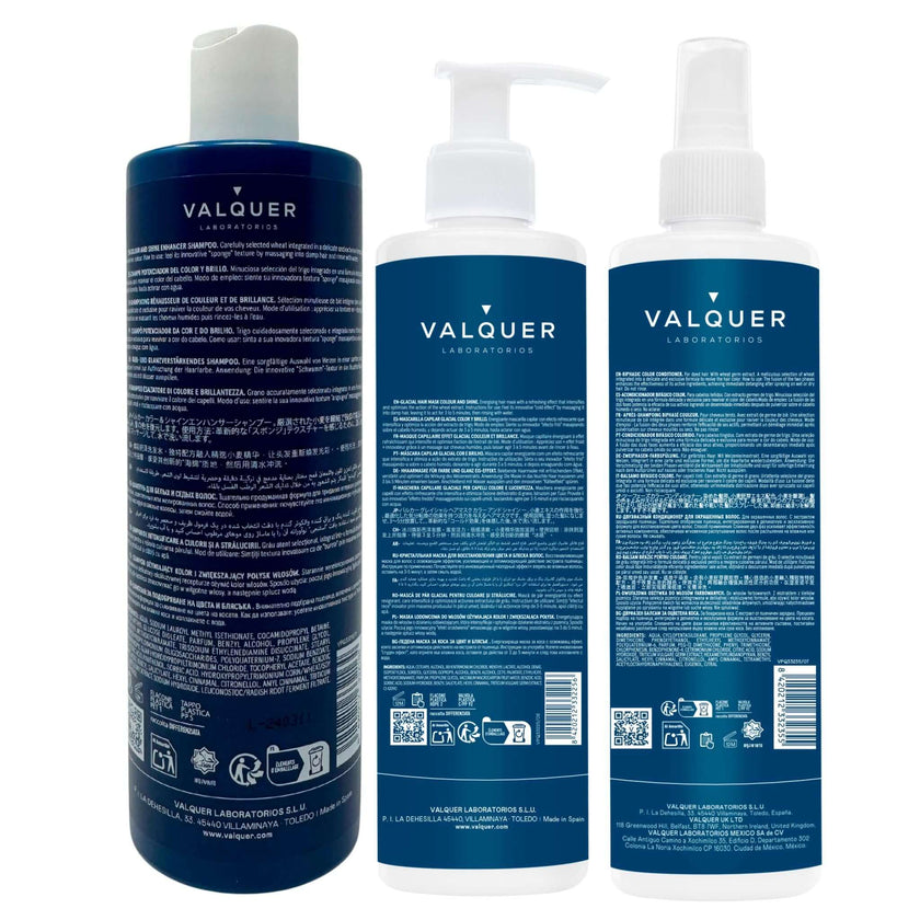 Color and Shine Enhancer Pack for Colored Hair - Shampoo, Mask and Bi-Phase Conditioner - 1000 ml