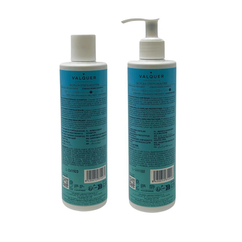 Bioplex Pack No. 3 and No. 4 - Strengthening Shampoo and Protective Mask - 575 ml