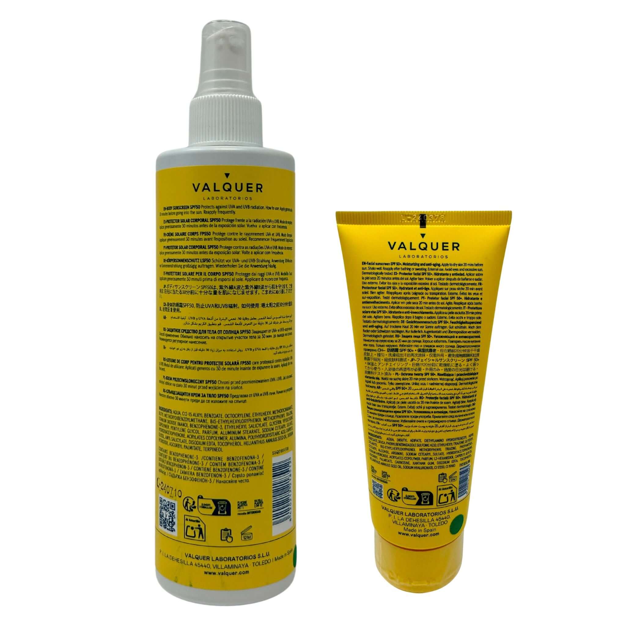Complete Sun Protection Pack: Hydra Sunscreen Facial SPF 50+ and Body SPF 50 - 375 ml