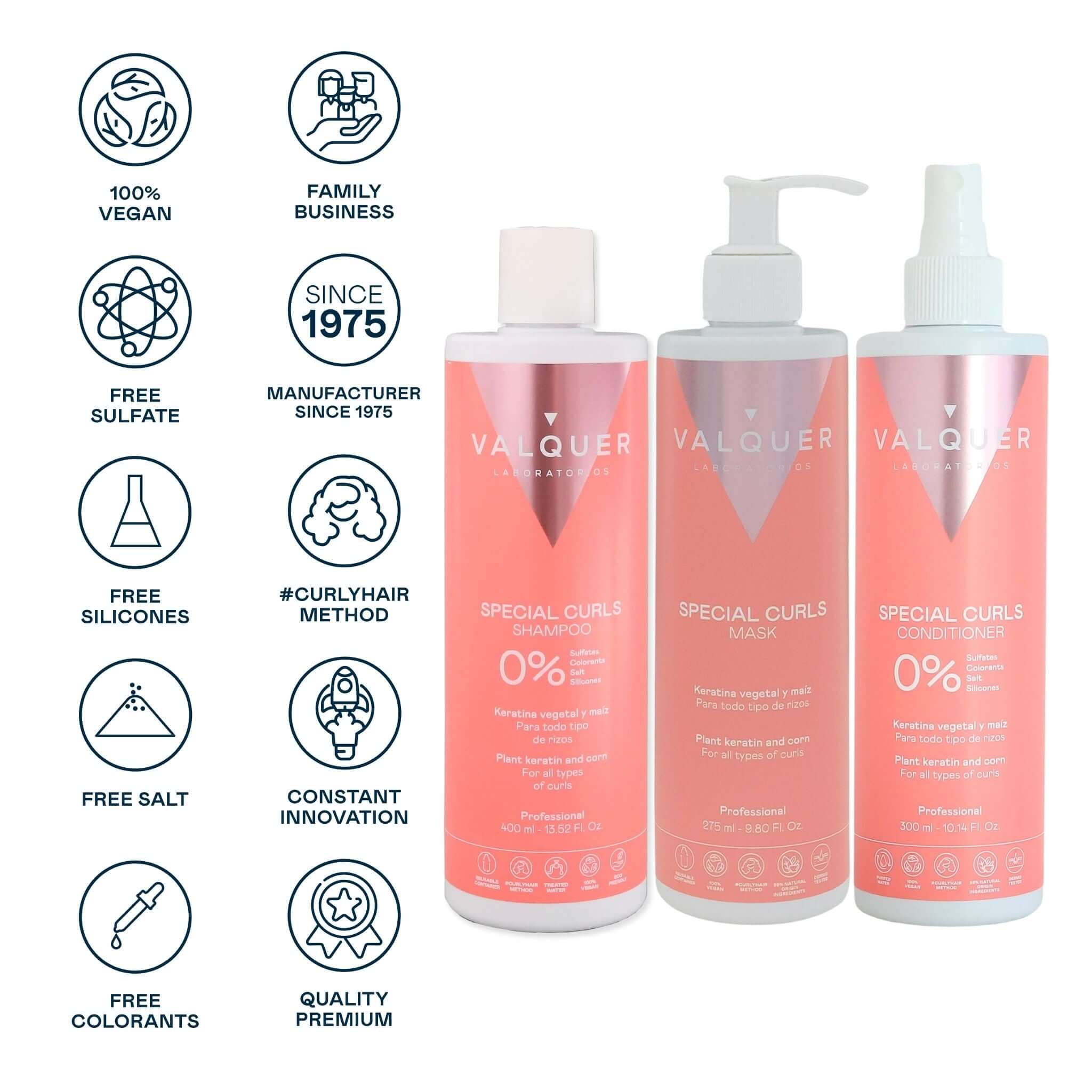 Pack Méthode Curly - Shampoing, Masque et Après-shampoing - 975 ml