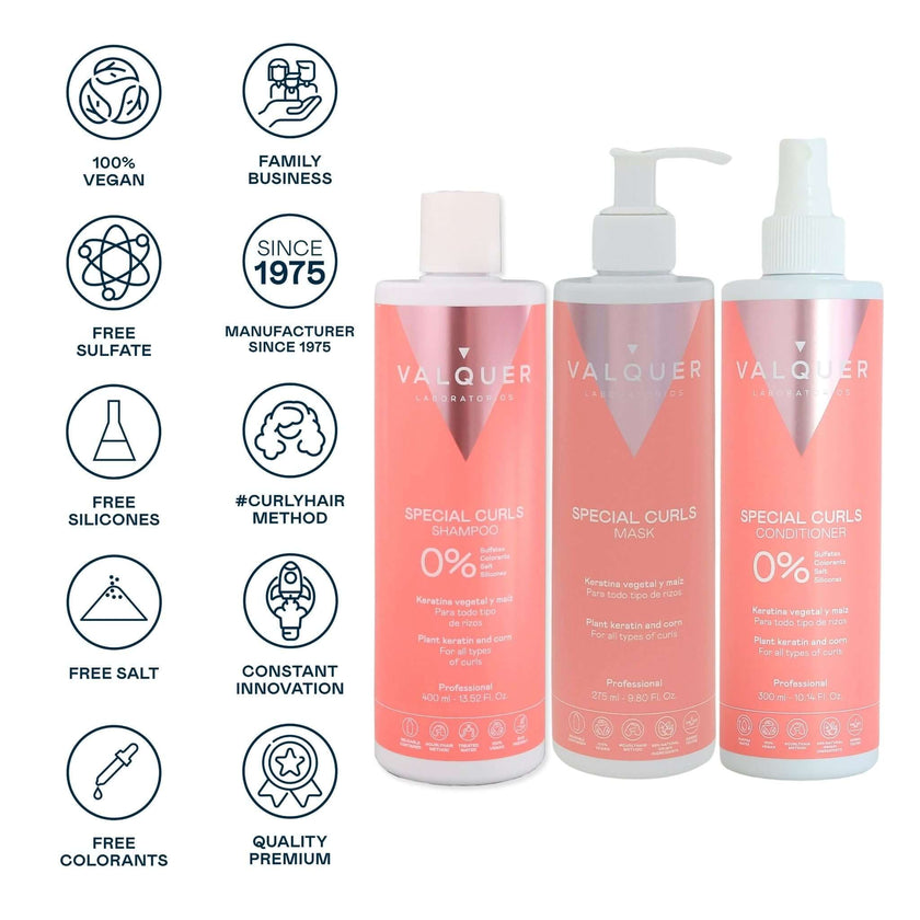 Pack Méthode Curly - Shampoing, Masque et Après-shampoing - 975 ml