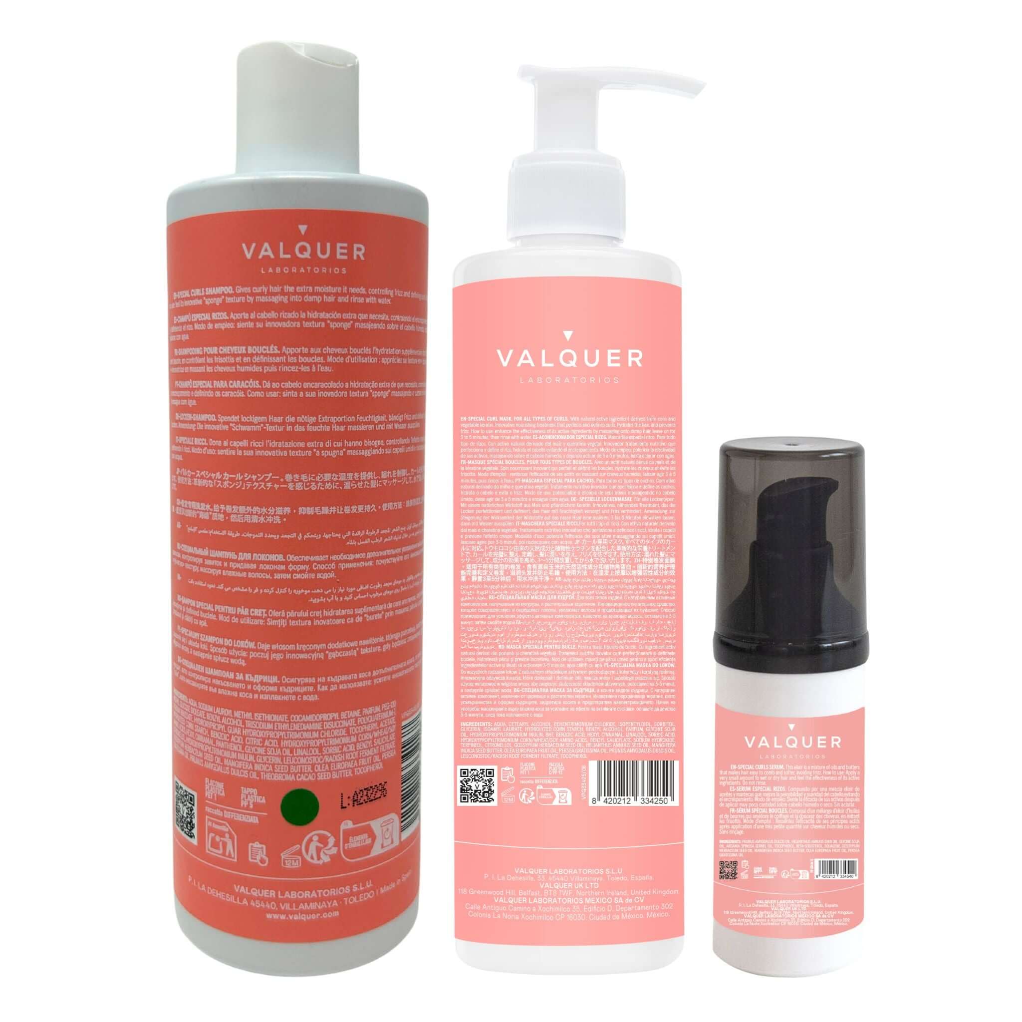Curly Pack Shampoo, mask and serum for curly hair - 720 ml