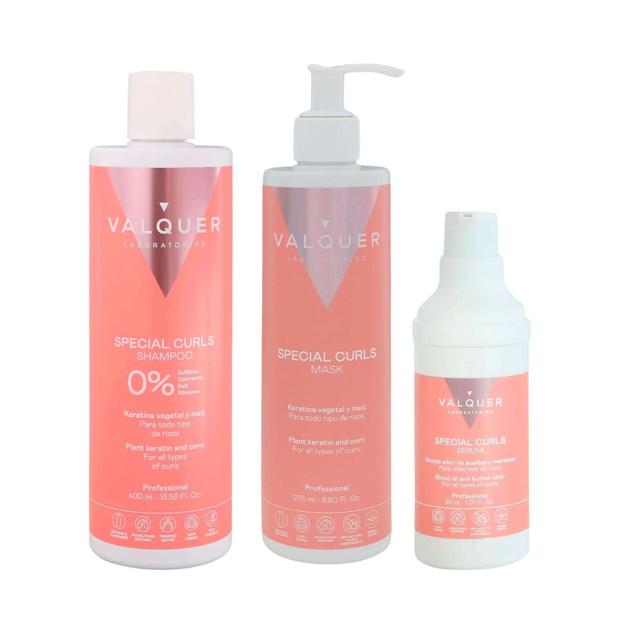 Curly Pack Shampoo, mask and serum for curly hair - 720 ml