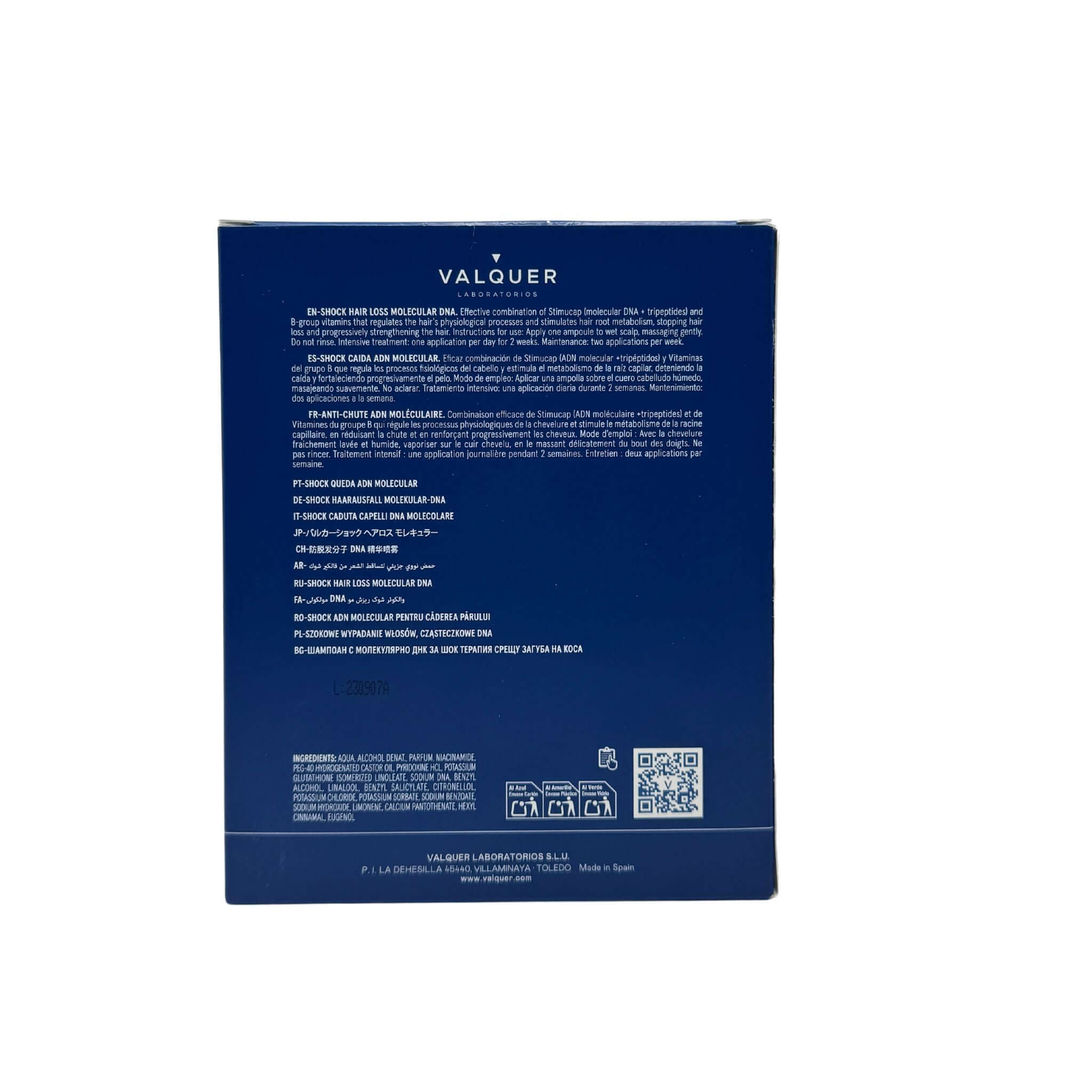 Shock caída ADN Molecular - Loción anticaída cabello