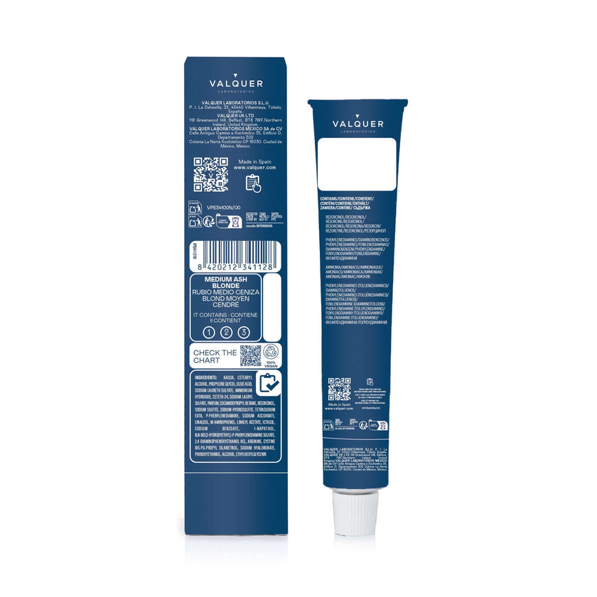 Tinte 7.1 Rubio Medio Ceniza - 60 ml