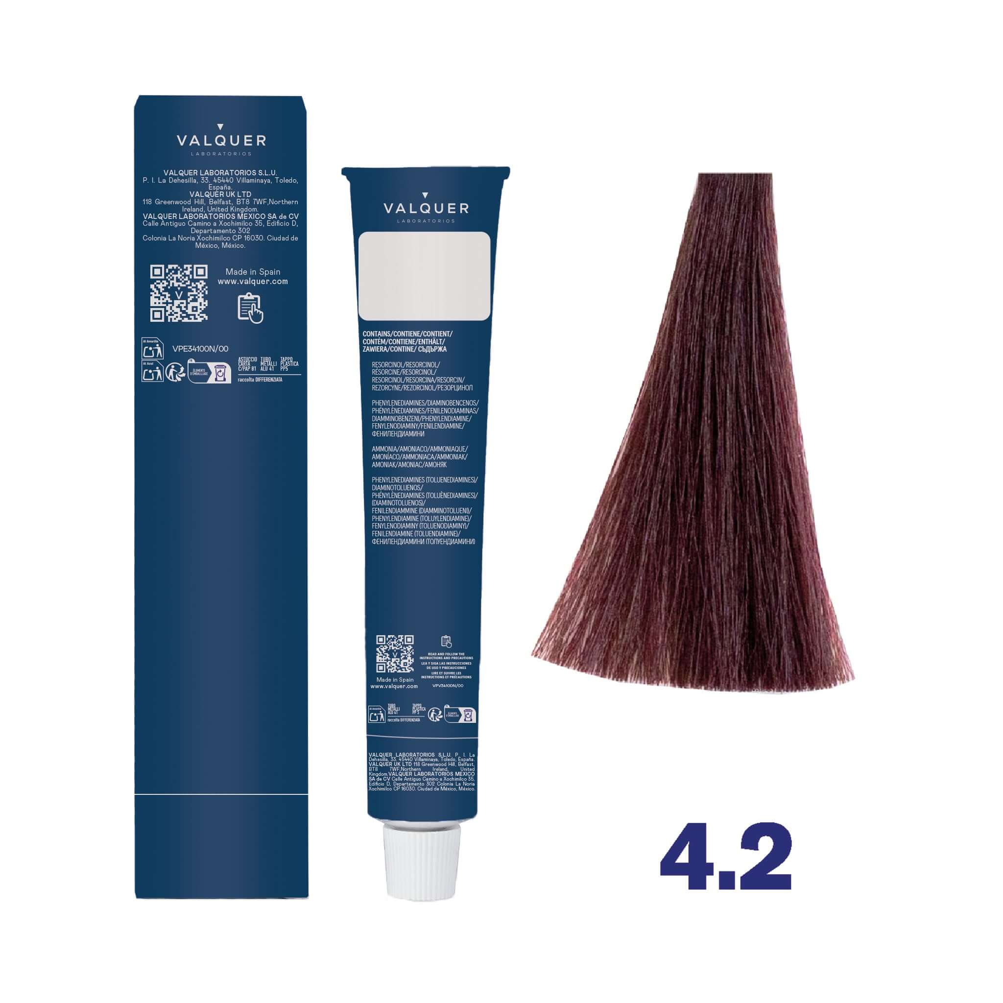 Teinture 4.2 Brun violet moyen - 60 ml