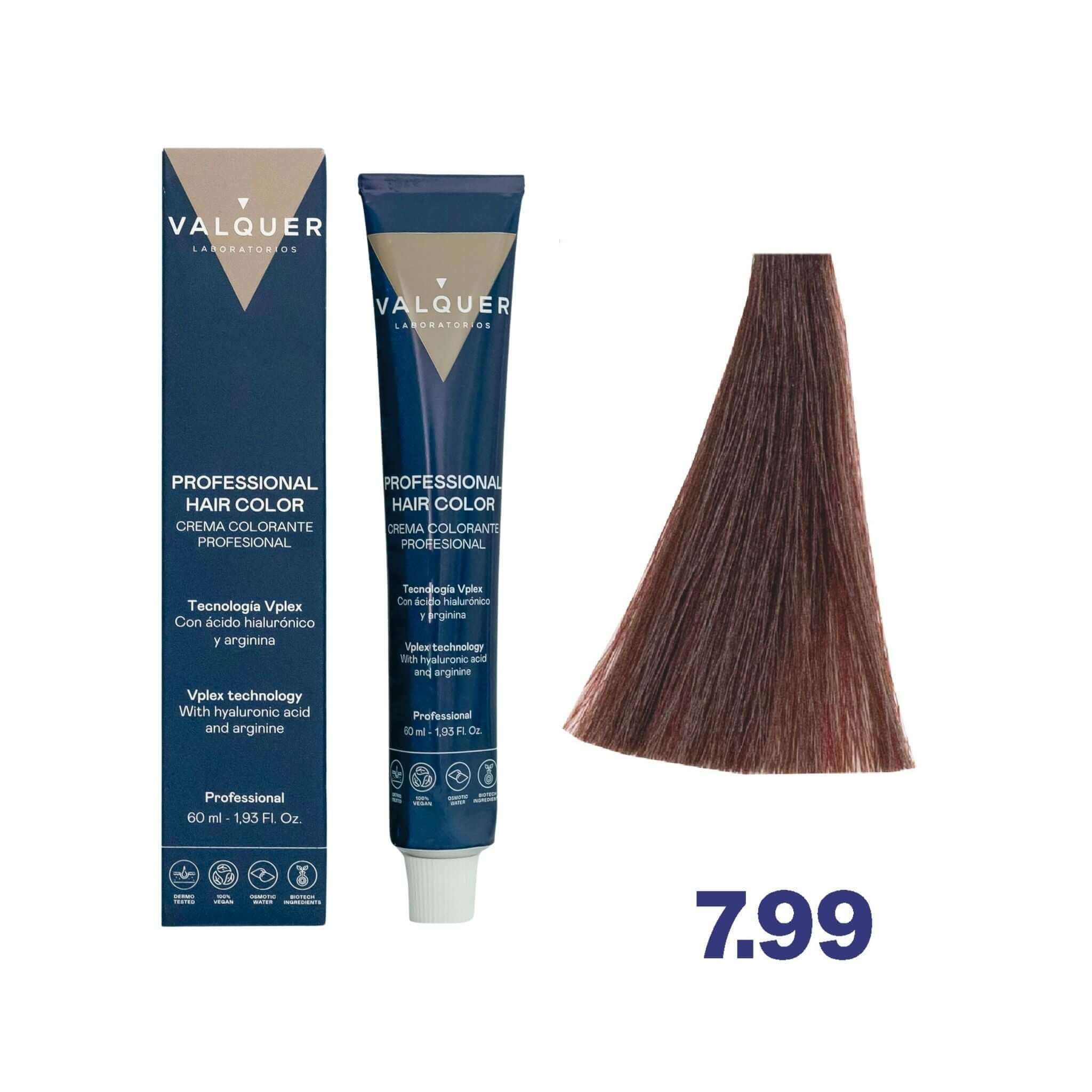 Teinture 7.99 Blond Moyen Intense Brun - 60 ml