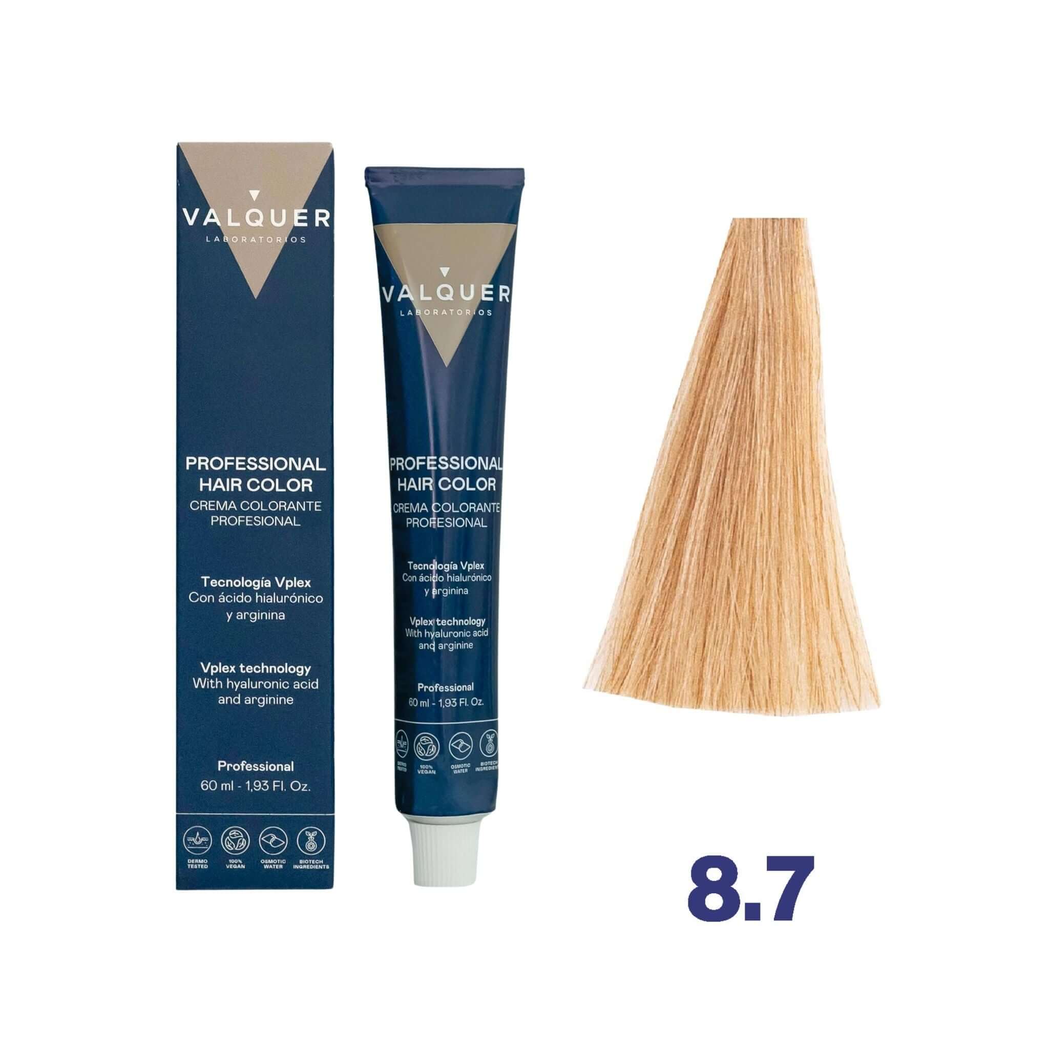 Teinture 8.7 Blond clair beige - 60 ml