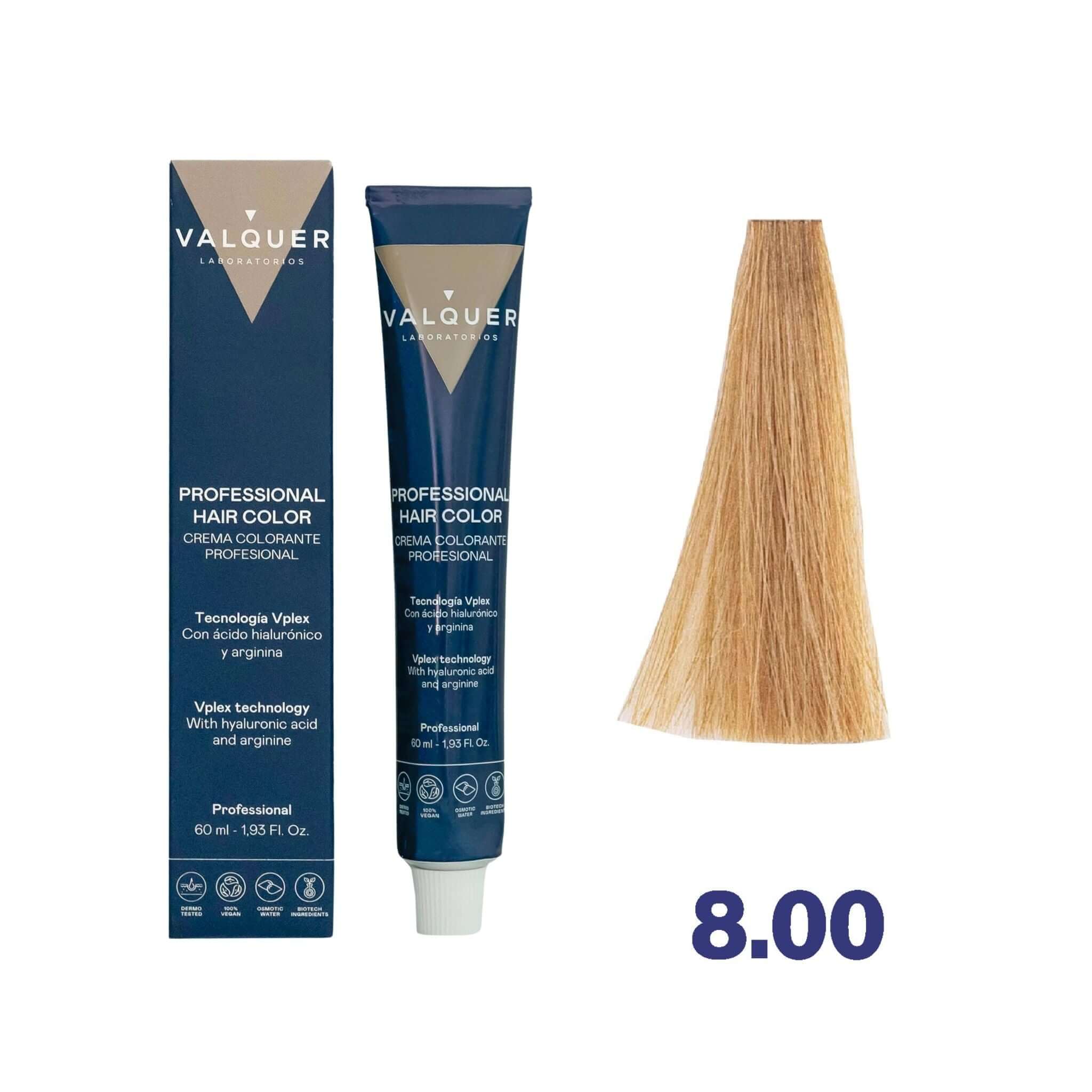 Tinte 8.00 Rubio Claro Doble Cobertura - 60 ml