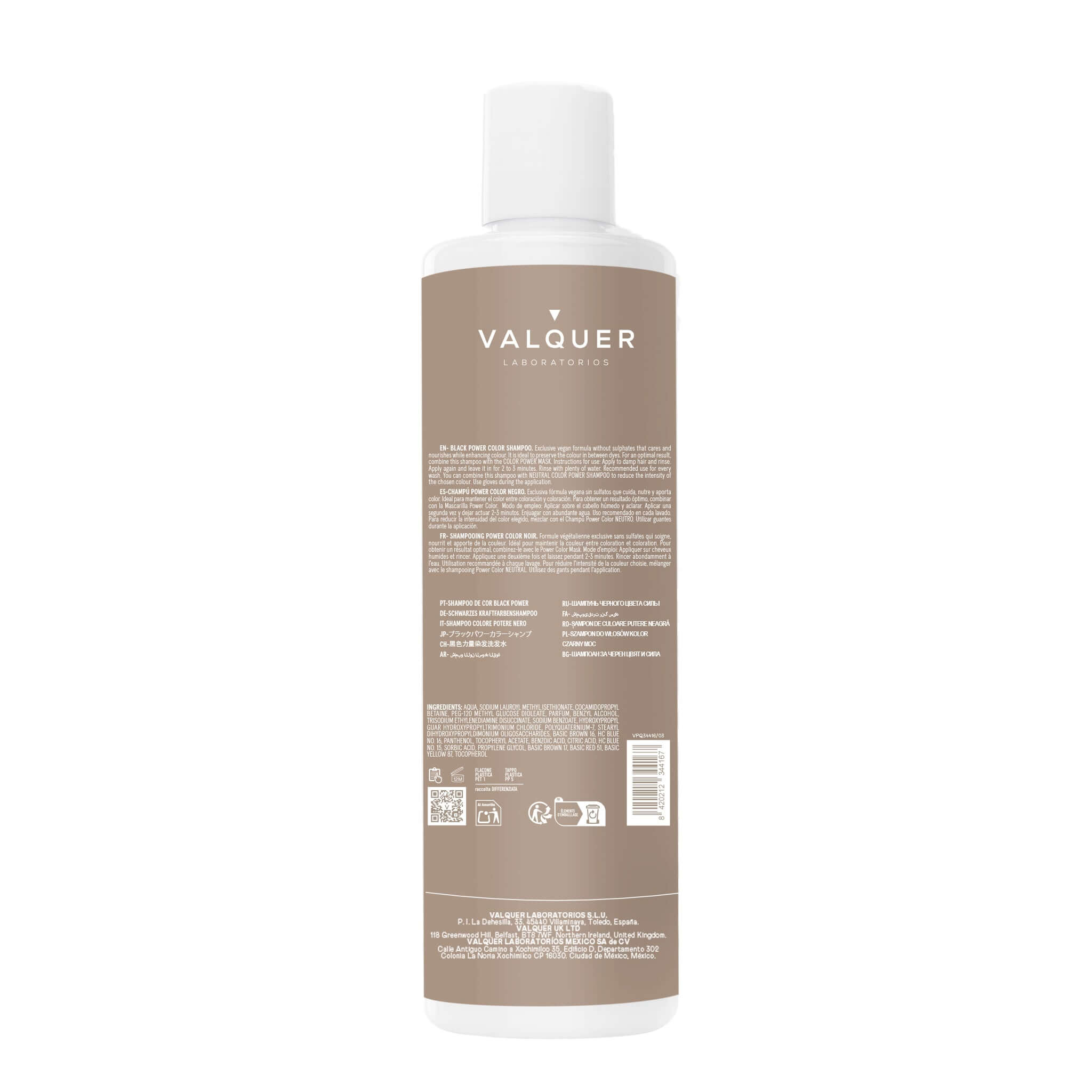 Shampoing couleur noire - Power Color - 400 ml
