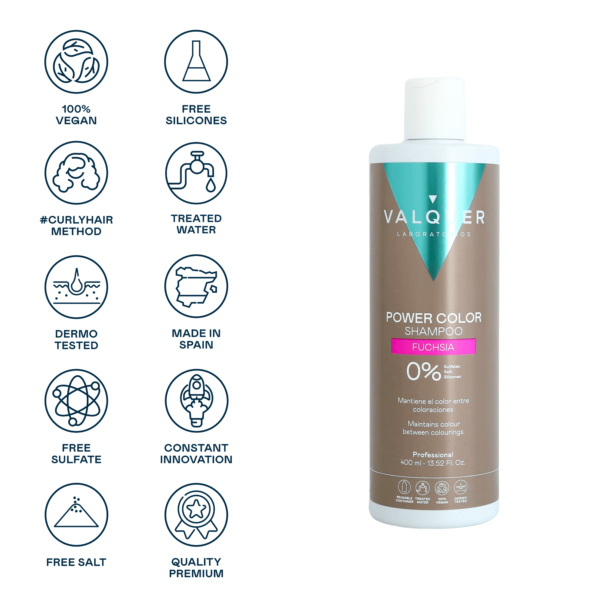 Pink shampoo - Power Color - 400 ml