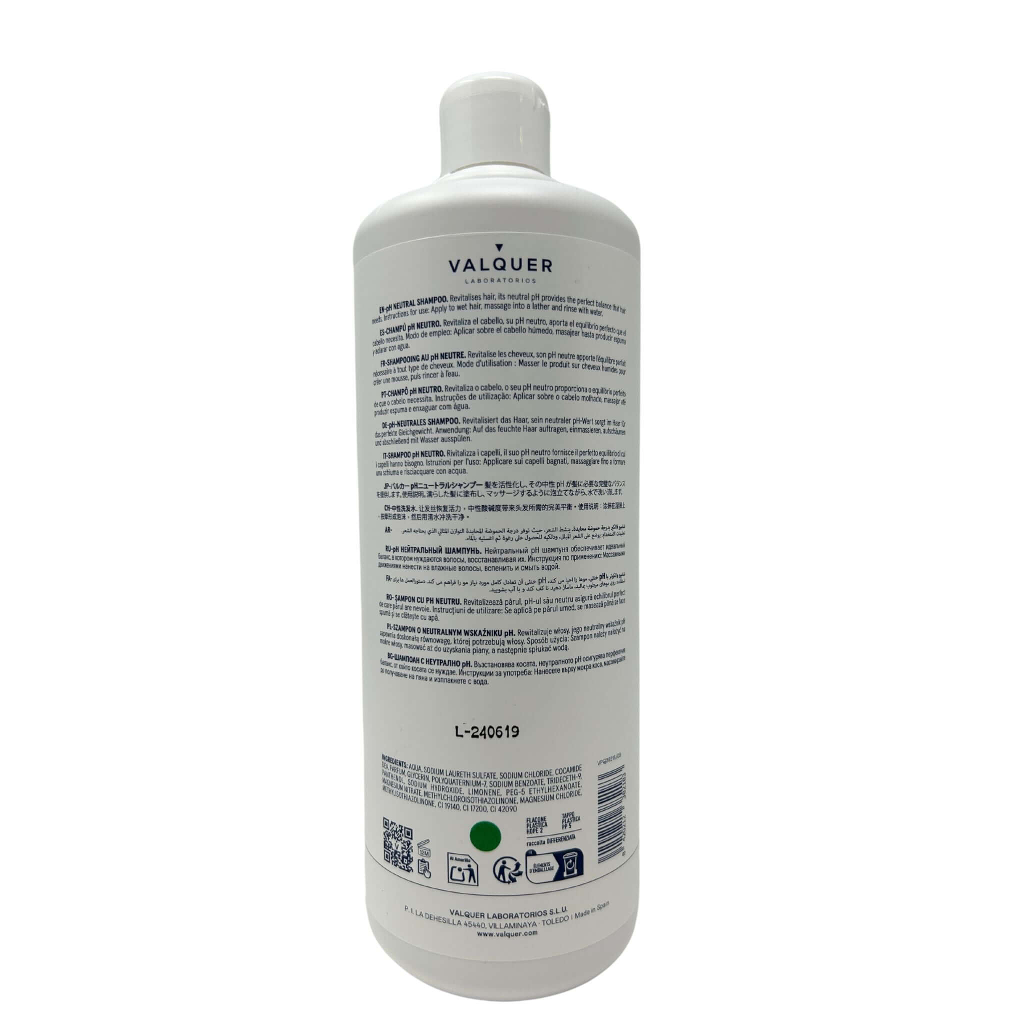 Neutral pH shampoo