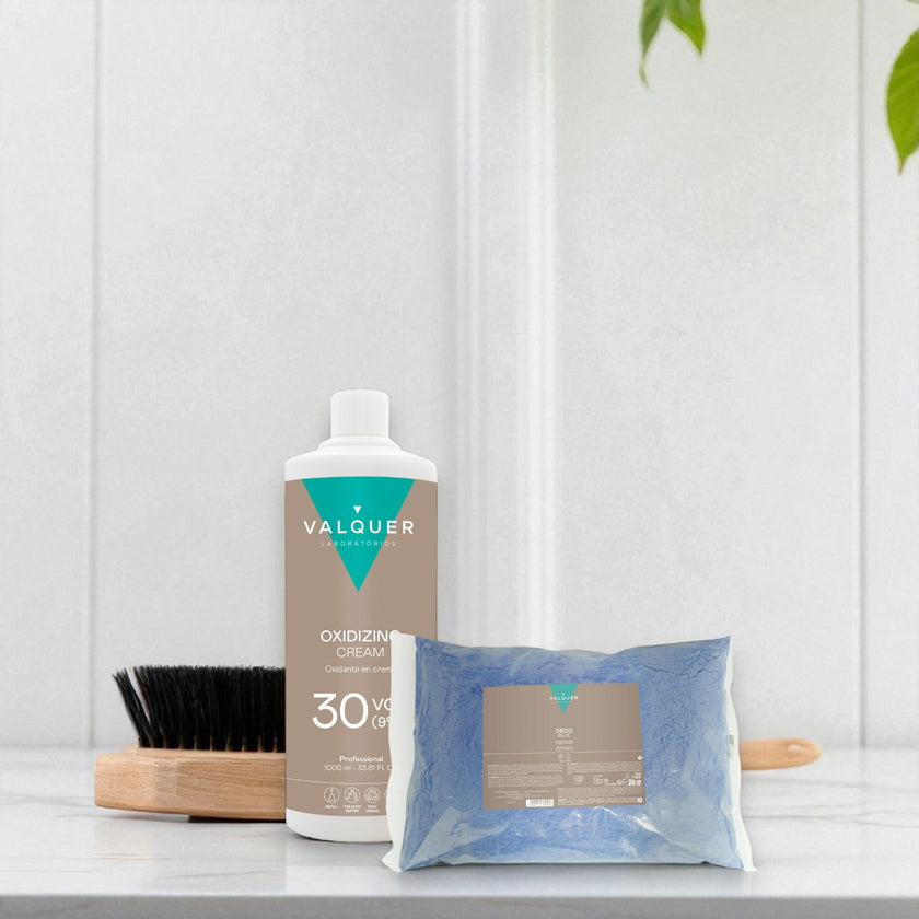Pack décoloration des cheveux Déco poudre + Oxygéné 30 vol