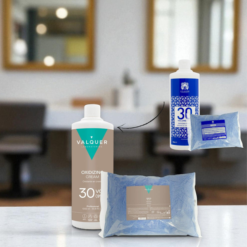 Pack décoloration des cheveux Déco poudre + Oxygéné 30 vol