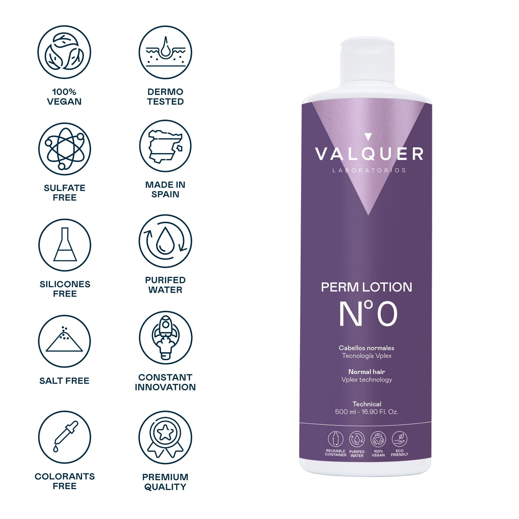Liquide pour permanent Nº0 (Difficile) - 500 ml