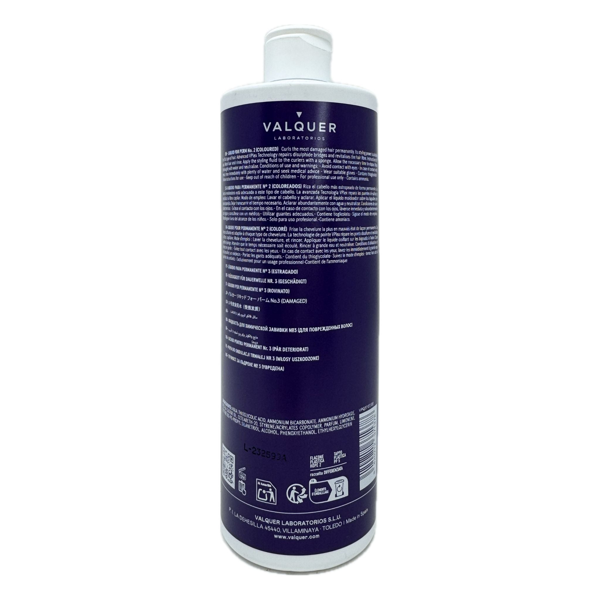 Liquide pour permanent Nº3 (Endommagé) - 500 ml