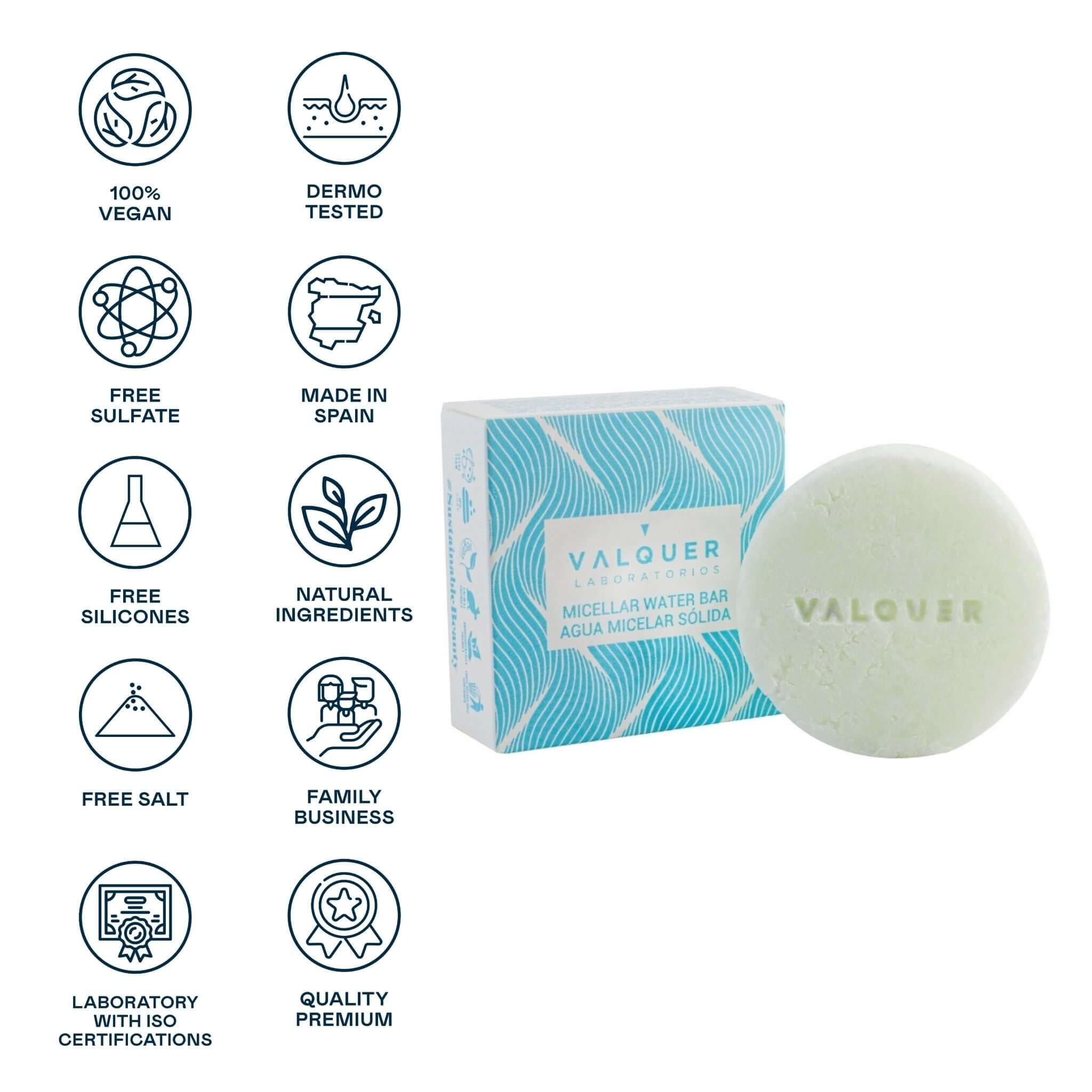 Agua micelar sólida Ice todo tipo de pieles - 50 g