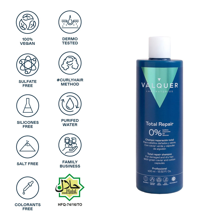 Repairing Shampoo for damaged hair - 0% Sulfate Free