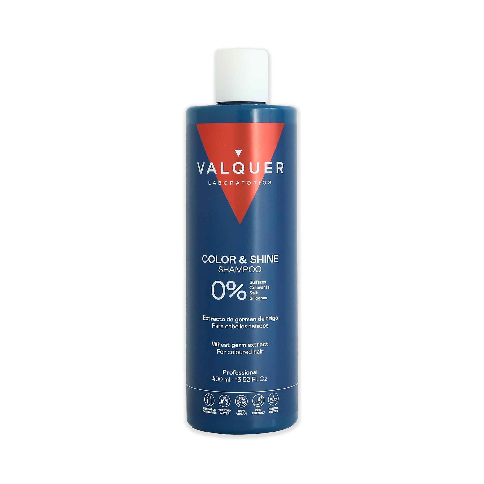 Champú para cabellos teñidos - 0% sin sulfatos potenciador del color y brillo