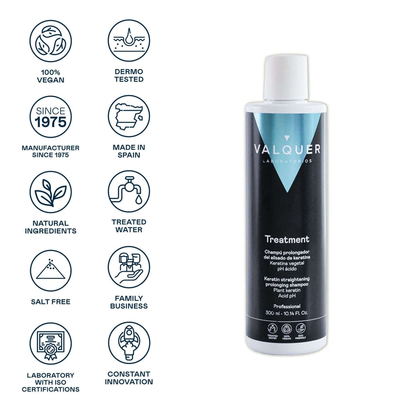 Shampooing lissant prolongeant à la kératine - 300 ml