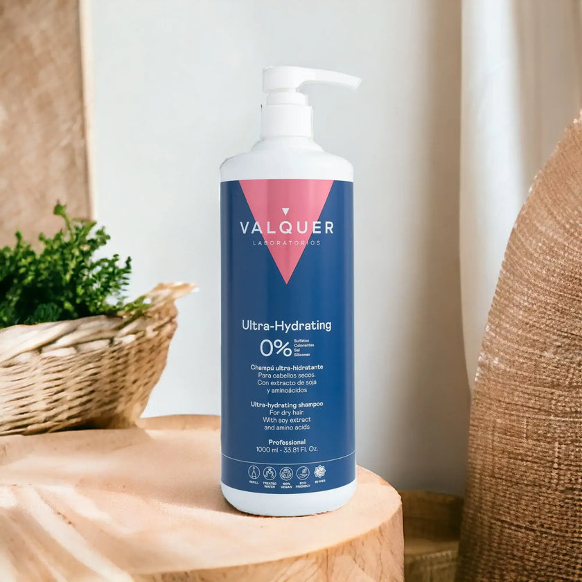 Ultra-hydrating Shampoo and Mask Pack with a cold effect for dry hair - 1000 ml + 975 ml