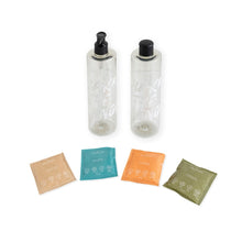 Load image into Gallery viewer, dos envases rellenables con cuatro sobres de gel en polvo
