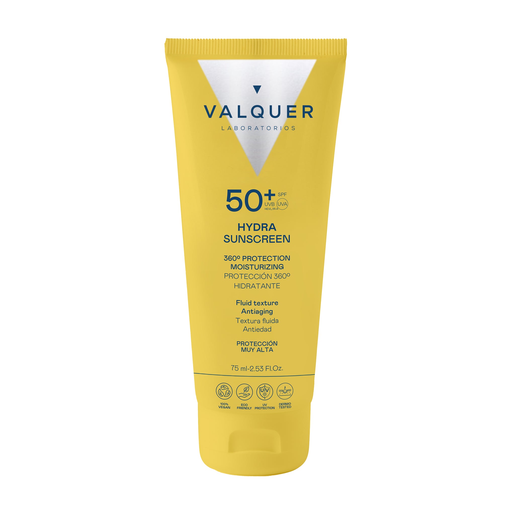 Facial Cream Hydra Sunscreen SPF 50+ Moisturizing and Anti-aging - Valquer®