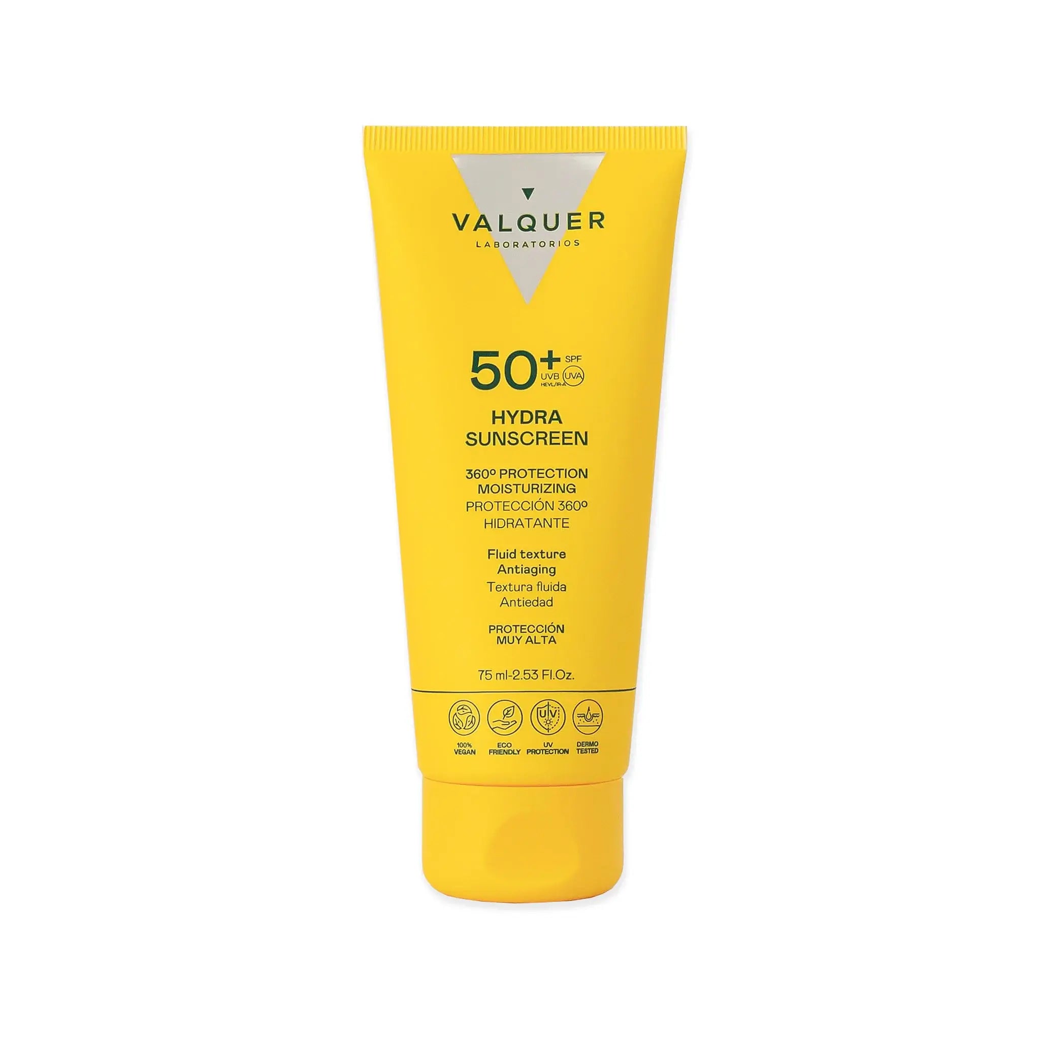 Crème solaire visage Hydra SPF 50+ 360°, protection hydratante et anti-âge - 75 ml