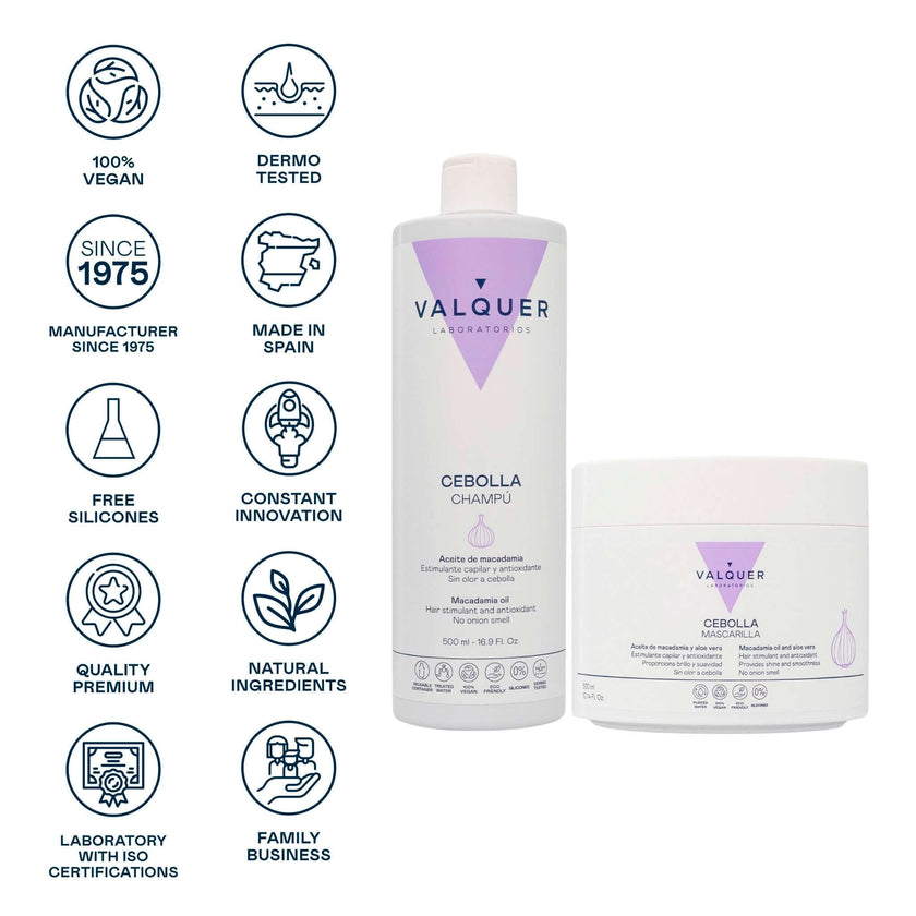 Pack shampoing et masque capillaire à l'oignon - 800 ml