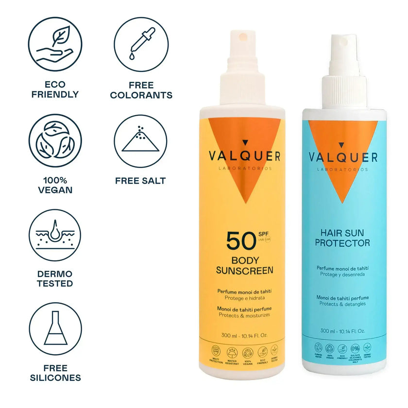 Body Sunscreen Pack SPF 50 and Hair Sunscreen - 600 ml