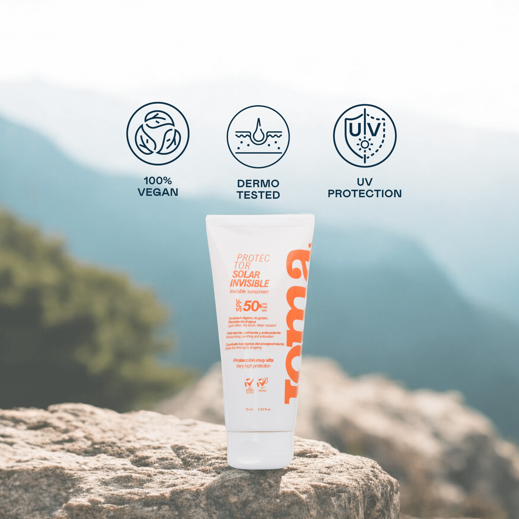 Invisible Facial Sun Serum SPF 50+ for Outdoor and Water Sports – 75 ml