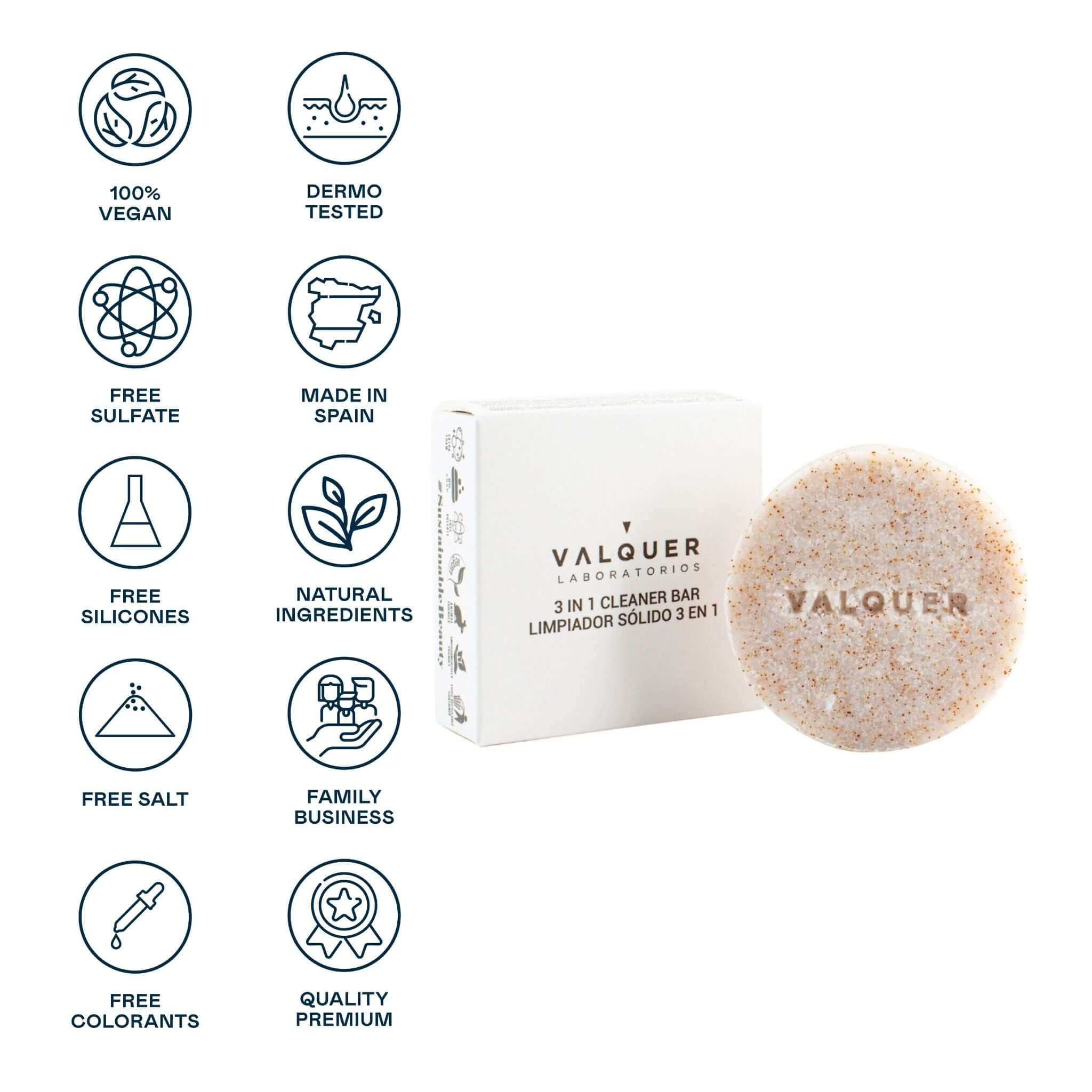 Sugar 3-in-1 Solid Facial Cleanser - 50 g