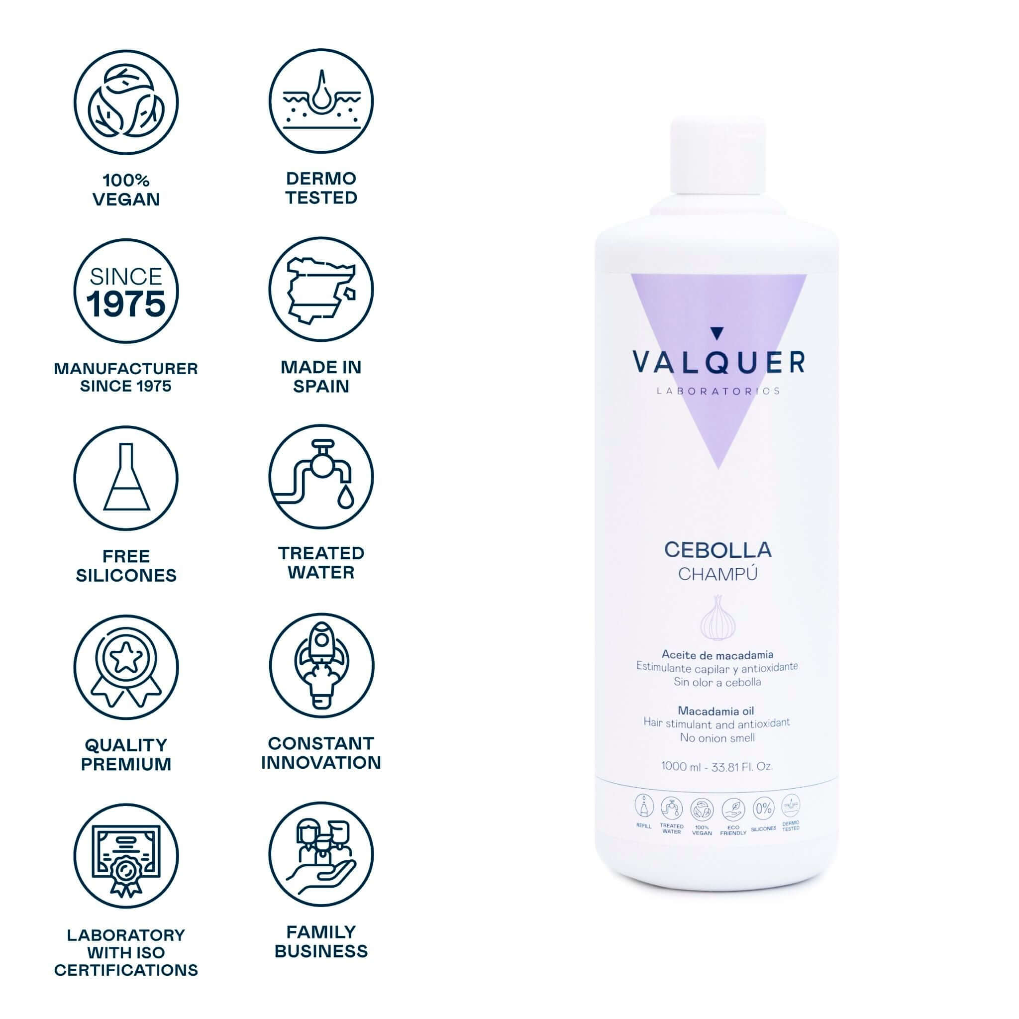 Champú de Cebolla - Revitalizante, antioxidante y purificante