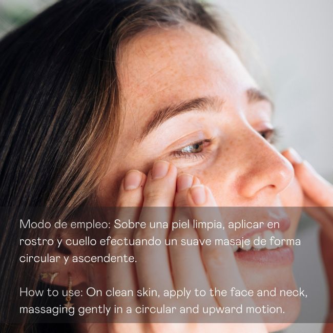 aplicar sobre el rostro realizando un suave masaje