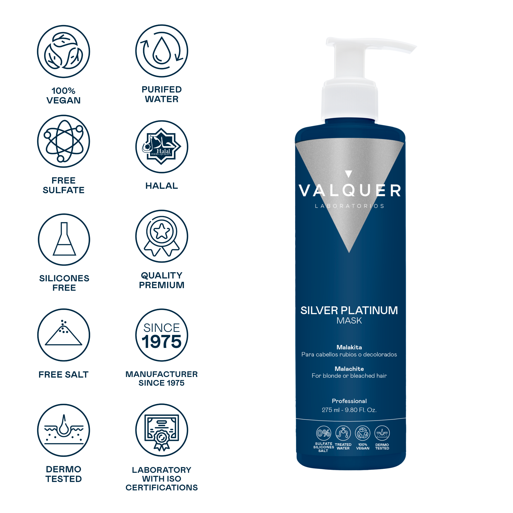 Mascarilla capilar Silver Platinum - 275 ml