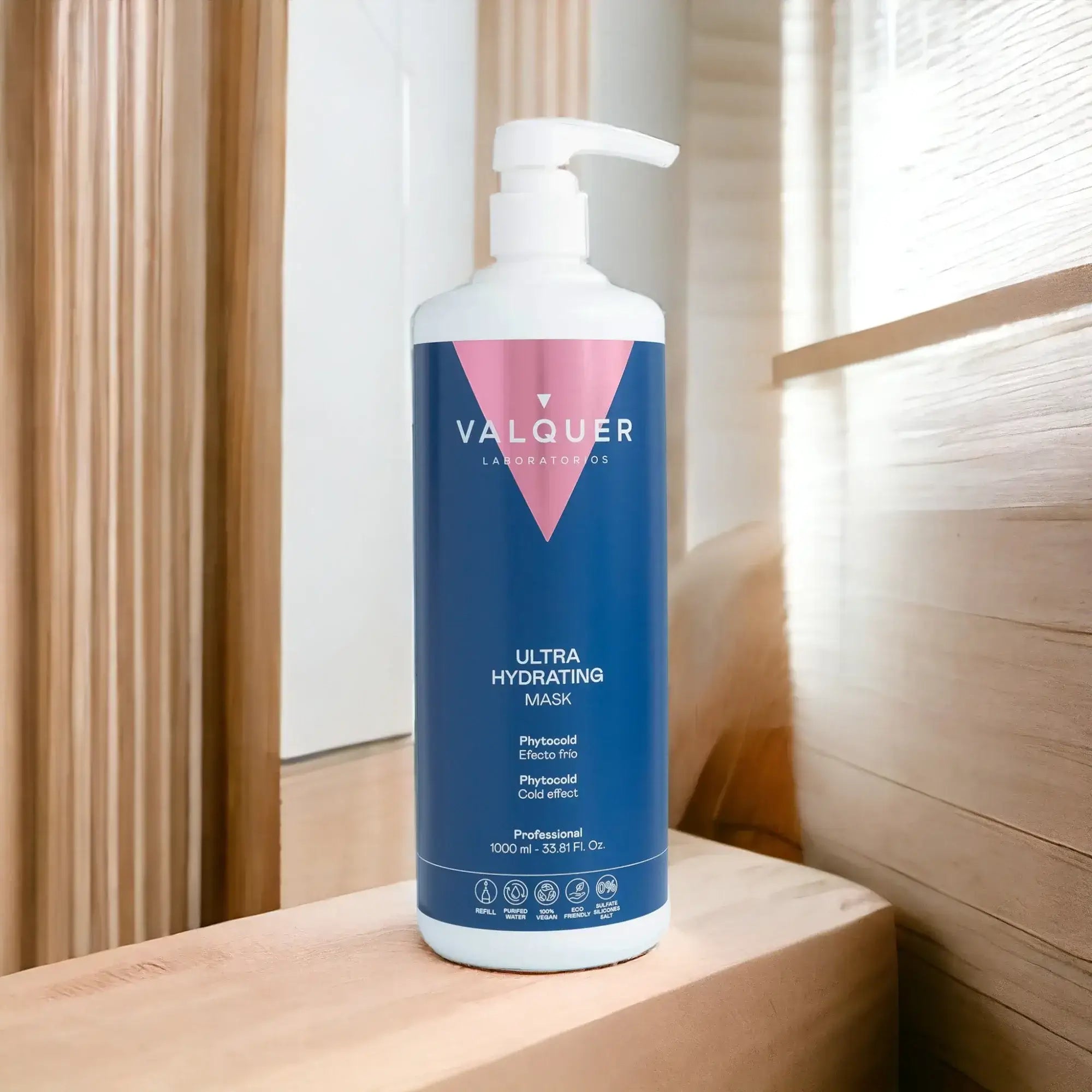 Ultra-hydrating Shampoo and Mask Pack with a cold effect for dry hair - 1000 ml + 975 ml