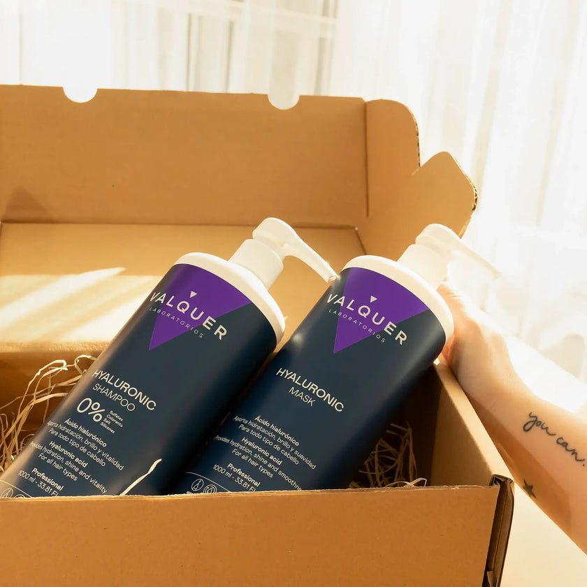 Pack Acide Hyaluronique - Shampoing et Masque Capillaire - 1000 ml + 975 ml