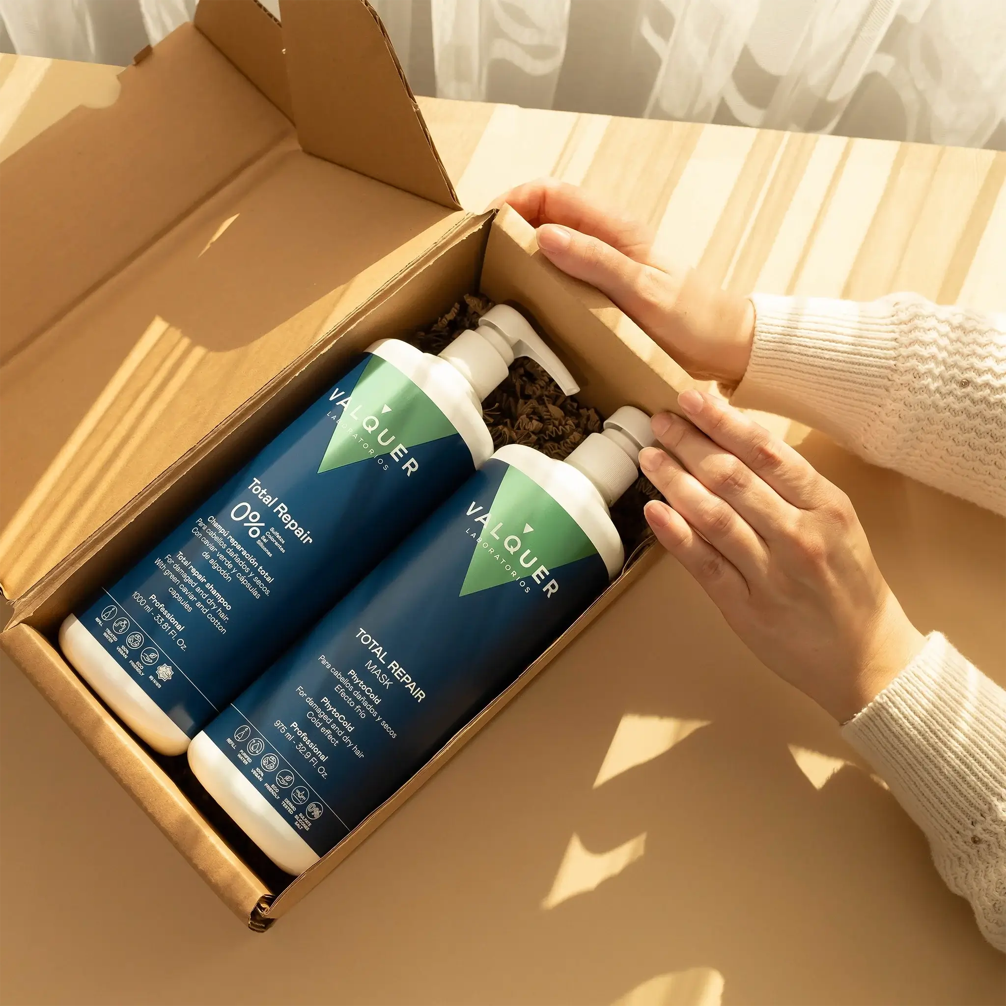 Pack Total Repair pour cheveux abîmés - Shampoing et masque - 1975 ml