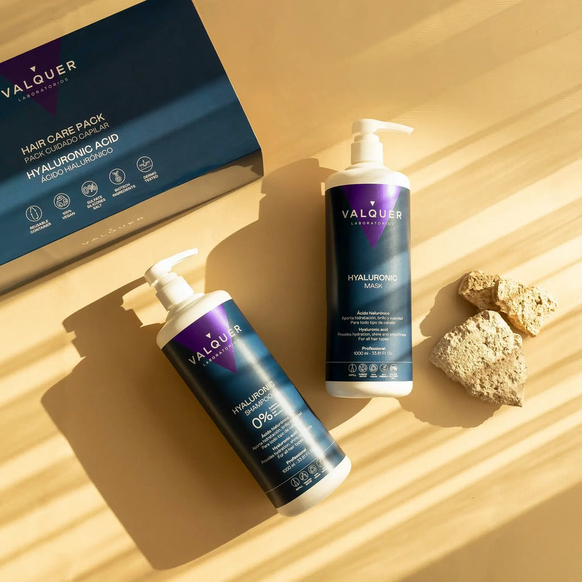 Pack Acide Hyaluronique - Shampoing et Masque Capillaire - 1000 ml + 975 ml