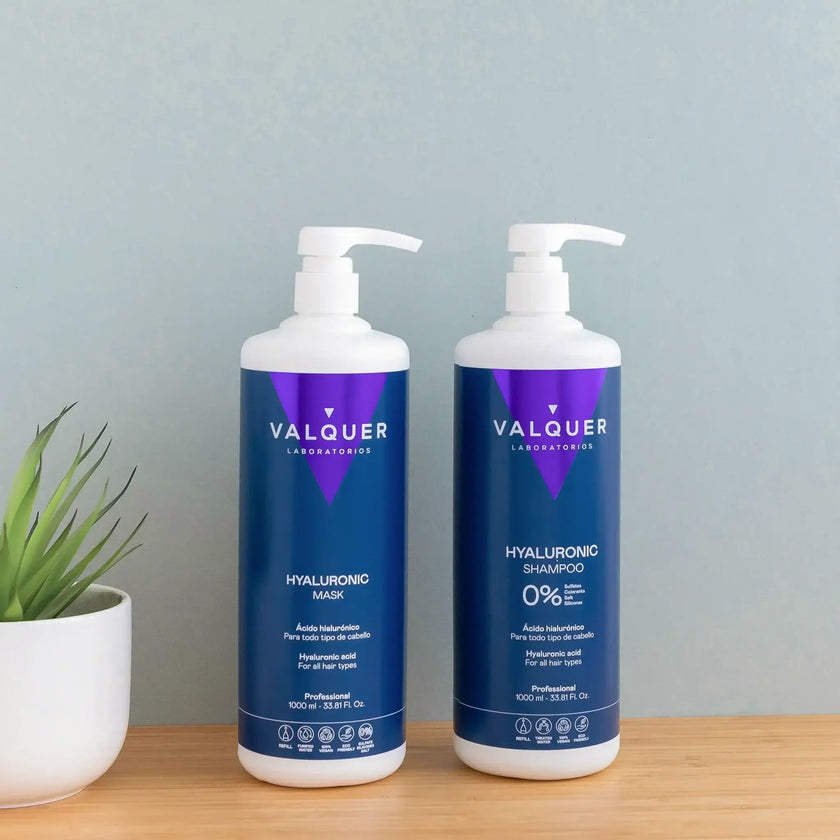 Pack Acide Hyaluronique - Shampoing et Masque Capillaire - 1000 ml + 975 ml